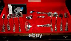 MODERN BAROQUE Community Silverplate Flatware Service for (8) + Serving Pieces