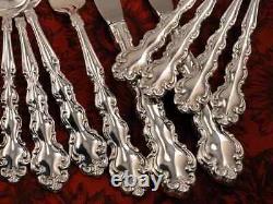 MODERN BAROQUE Community Silverplate Flatware Service for (8) + Serving Pieces