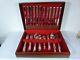 MORNING STAR 1948 CASED FORMAL SET 6 PLACES w SERVERS 53 PCS. BY COMMUNITY