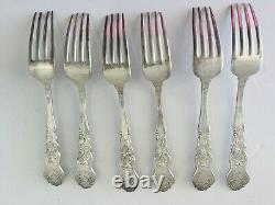 MOSELLE American 1906 Silverplate Set Of 22 Pieces Grapes Art Nouveau Monogram S