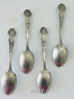 MOSELLE American 1906 Silverplate Set Of 22 Pieces Grapes Art Nouveau Monogram S