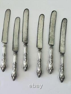 MOSELLE American 1906 Silverplate Set Of 22 Pieces Grapes Art Nouveau Monogram S