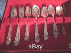 Mid-Century JUBILEE Silverplate Service for 8 Set WithOriginal Box (49 Pcs.)