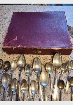 Mismatched Silver Plated And STERLING Flatware Set (71)