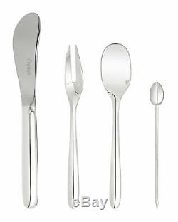 Mood Party by Christofle Silver Plate Flatware Set 24 Pc Appetizer Dessert New