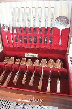 Morning Star Community Silverplate Flatware 54 Pieces With Case