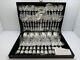 NEW 51 Pcs Enchanted Rose Heavy Silverplate Flatware With Case