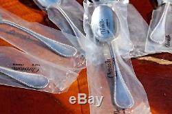 NEW Christofle Perles Silver plated Coffee Spoons Set of Six
