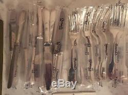 NEW SET Christofle CLUNY Silver-plate Table Cake Dinner Forks Spoons Knives