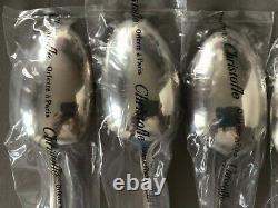 NEW SET Christofle POMPADOUR Silver-plate Table Dinner Forks Spoons Louis XV
