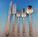 Narcissus by National Silver plated Flatware Set Service 33 pieces Repoussed Dn