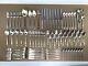 National Silver Company Silverplate Cavalcade Basket Weave Flatware 82 Pc Set