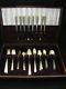 Nobility Oneida Caprice Silverplate Flatware 61pc Set with Chest / Box 1900-1940