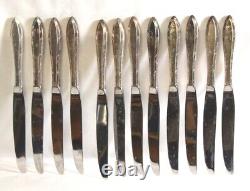 Nobility Plate Silver Plated REVERIE 108 Piece Flatware Silverware In Wood Box