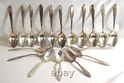 Nobility Plate Silver Plated REVERIE 108 Piece Flatware Silverware In Wood Box