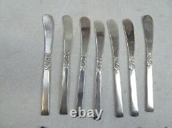 Nobility Wind Song Silverplate Flatware Set 55 Pieces Vintage + Wood Box