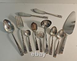ONEIDA COMMUNITY CORONATION FLATWARE SET Service For 10 from 1936 82 pieces