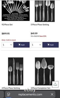 ONEIDA SOUTH SEAS COMMUNITY Flatware set of 65 service for 12 with box