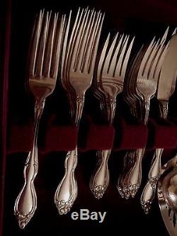 Old South II Silverplate Wm A Rogers Oneida Flatware Set for 12 soup xtra tspns