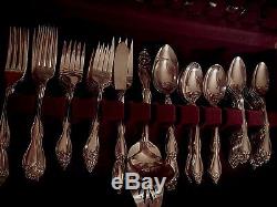 Old South II Silverplate Wm A Rogers Oneida Flatware Set for 12 soup xtra tspns