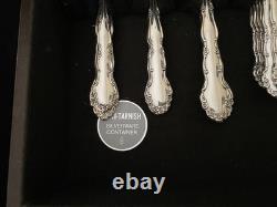 Oneida 1881 Rogers Silverplate Flirtation, setting for 8 with serving pieces