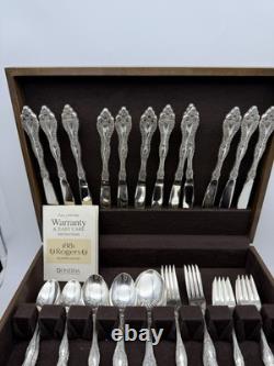 Oneida 1881 Rogers Victorian Classic Silverplate 72 Pc Service for 12