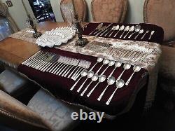 Oneida Community 1936 CORONATION Silverplate Flatware Set 119 Pieces