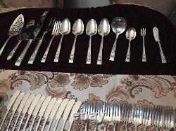 Oneida Community 1936 CORONATION Silverplate Flatware Set 119 Pieces