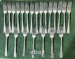 Oneida Community DEAUVILLE 1929 Art Deco Silverware Flatware Set Lot Silver fork
