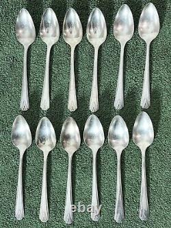 Oneida Community DEAUVILLE 1929 Art Deco Silverware Flatware Set Lot Silver fork