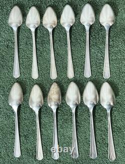 Oneida Community DEAUVILLE 1929 Art Deco Silverware Flatware Set Lot Silver fork