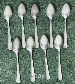 Oneida Community DEAUVILLE 1929 Art Deco Silverware Flatware Set Lot Silver fork