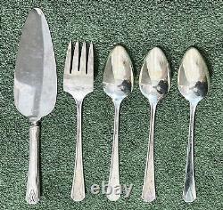 Oneida Community DEAUVILLE 1929 Art Deco Silverware Flatware Set Lot Silver fork