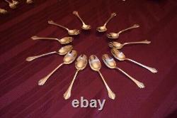 Oneida Community Enchantment Silverplate Service for 12 withbox, servers, extrs