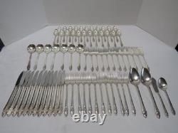 Oneida Community Evening Star Silverplate Flatware Grille/Viande Set 70 Pieces