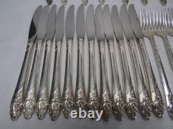 Oneida Community Evening Star Silverplate Flatware Grille/Viande Set 70 Pieces