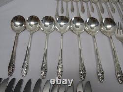 Oneida Community Evening Star Silverplate Flatware Grille/Viande Set 70 Pieces