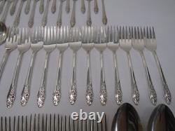 Oneida Community Evening Star Silverplate Flatware Grille/Viande Set 70 Pieces