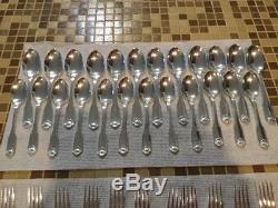 Oneida Community SILVER SHELL Silver Plated Flatware 12 Settings 60 Pieces