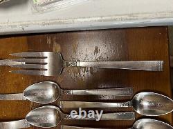 Oneida Community Silverplate Flatware Set 51 Pieces Forever 1939