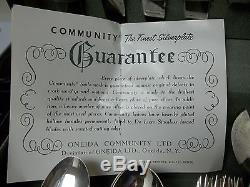 Oneida Community Silverplate South Seas Flatware Set With Box 52 Pieces