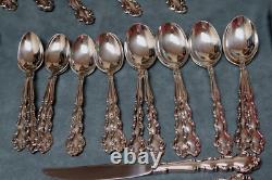 Oneida Cube Modern Baroque Silverplate Flatware Service for 8 + Serving Pieces