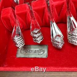 Oneida KING JAMES Silver Plate 66 Pieces Flatware Set Service for 12 + Chest