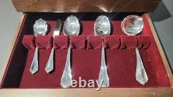 Oneida King James 1881 Rogers 58 Piece Set Service For 8 Flatware Silverplate