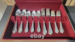 Oneida King James 1881 Rogers 58 Piece Set Service For 8 Flatware Silverplate