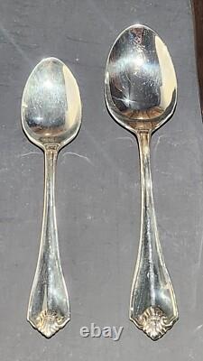 Oneida King James 1881 Rogers 58 Piece Set Service For 8 Flatware Silverplate