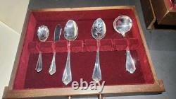Oneida King James 1881 Rogers 58 Piece Set Service For 8 Flatware Silverplate