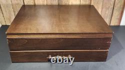 Oneida King James 1881 Rogers 58 Piece Set Service For 8 Flatware Silverplate