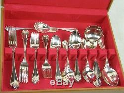 Oneida King James Silverplate Flatware Set 68 Pc Service For 12 No Case
