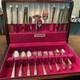 Oneida Milady Silver Plate Flatware Set with Chest 56 pc